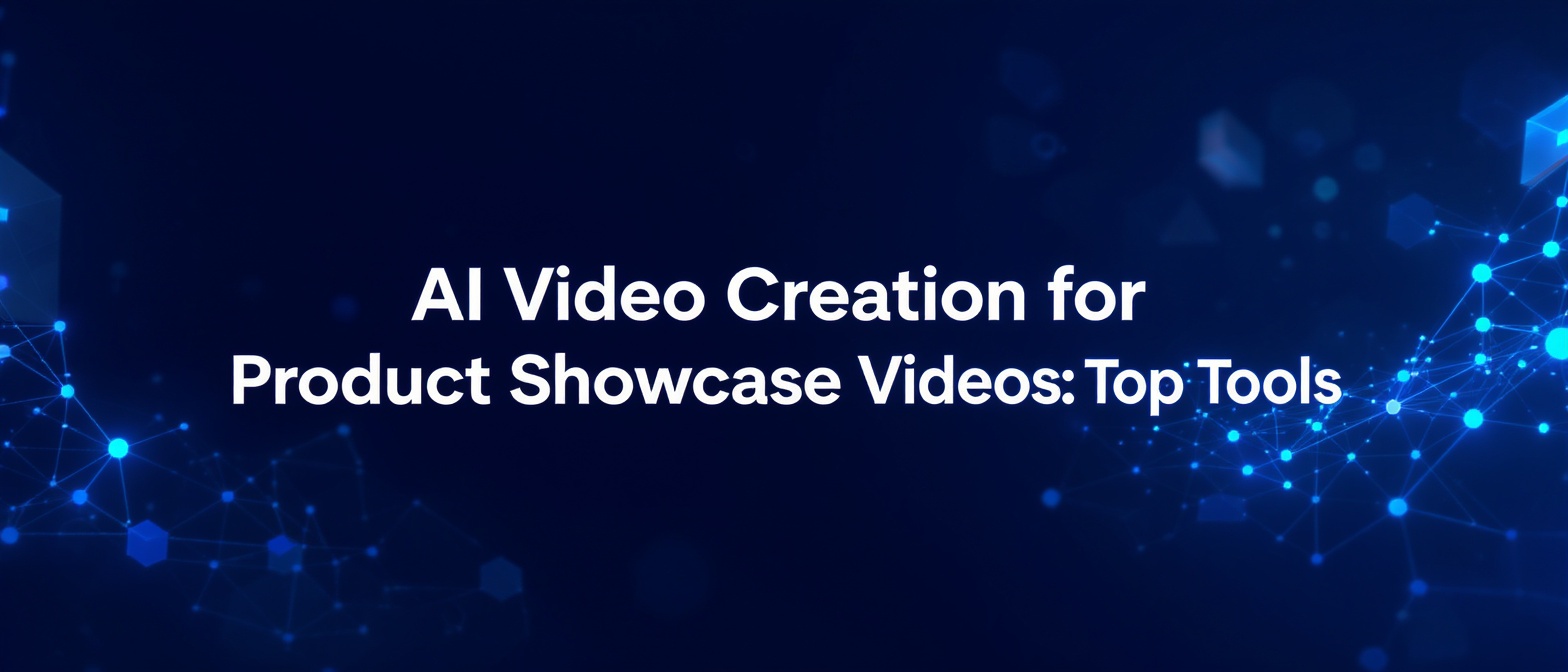 AI Video Creation for Product Showcase Videos: Top Tools