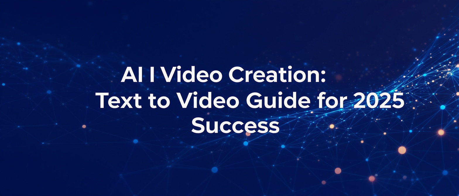 AI Video Creation: Text to Video Guide for 2025 Success