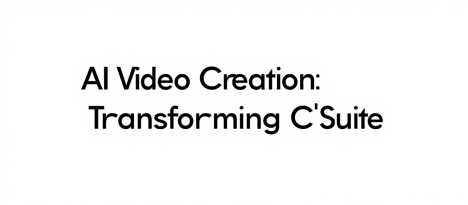 AI Video Creation: Transforming C‑Suite Training in 2025