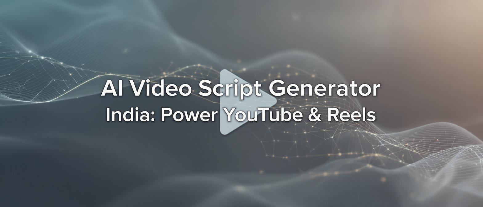 AI Video Script Generator India: Power YouTube & Reels
