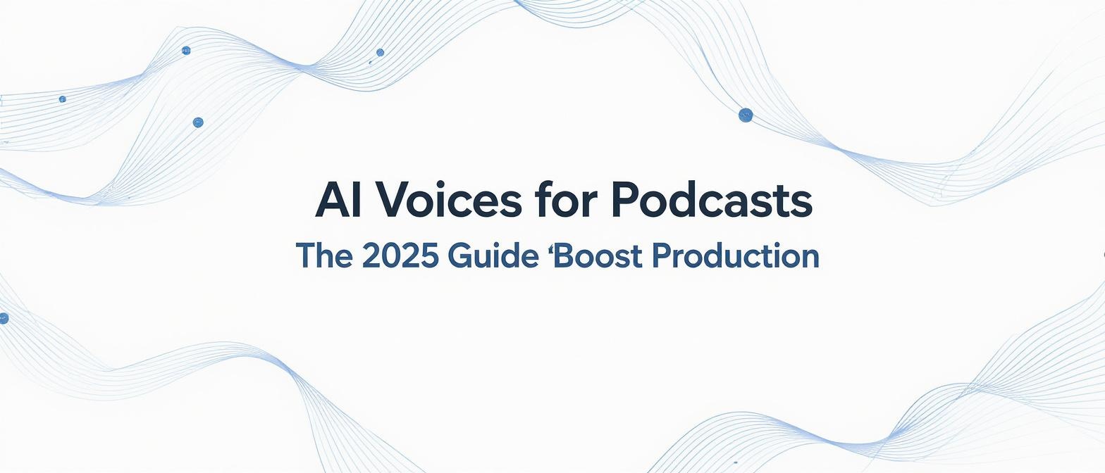 AI Voices for Podcasts: The 2025 Guide to Boost Production