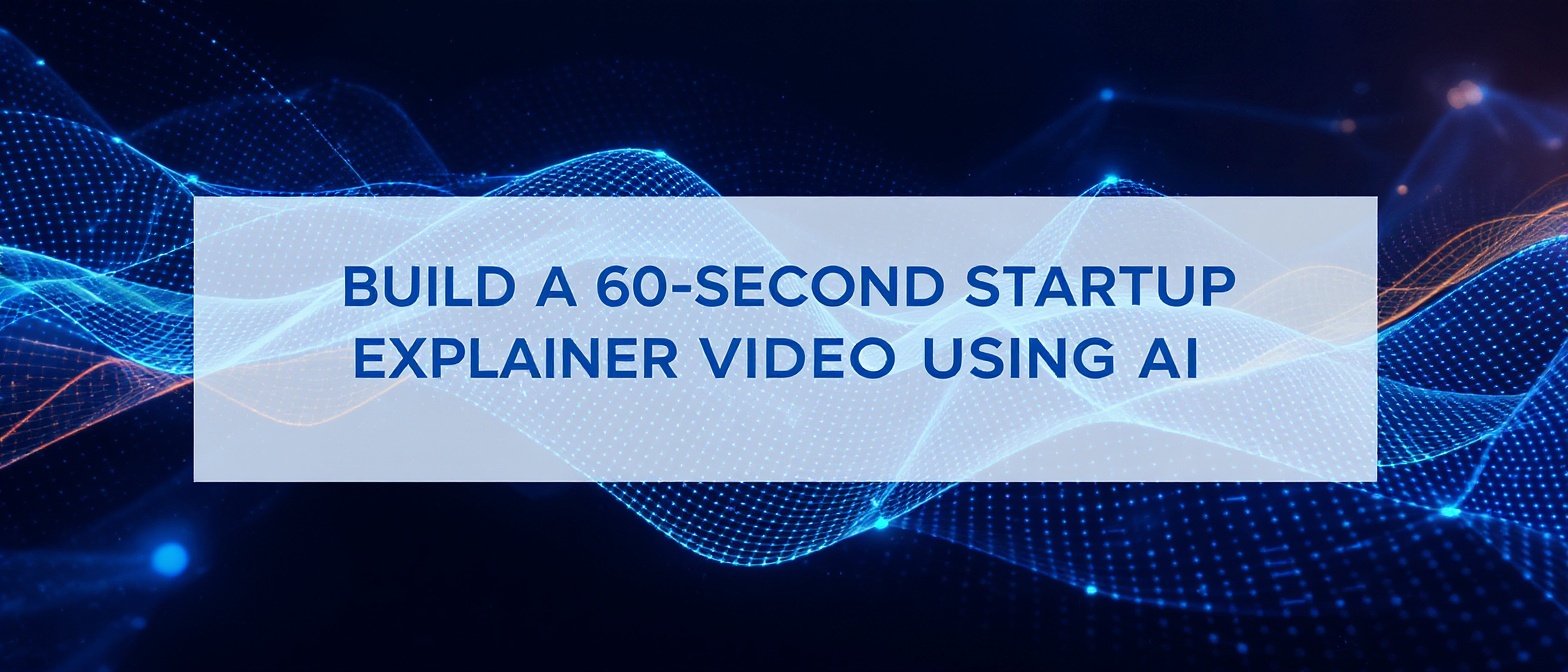 Build a 60-Second Startup Explainer Video Using AI