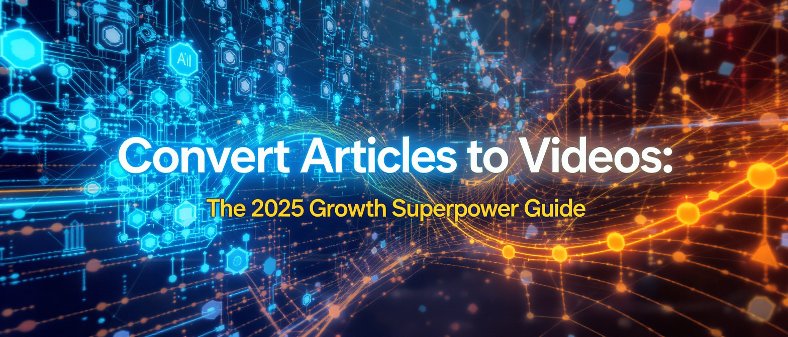 Convert Articles to Videos: The 2025 Growth Superpower Guide