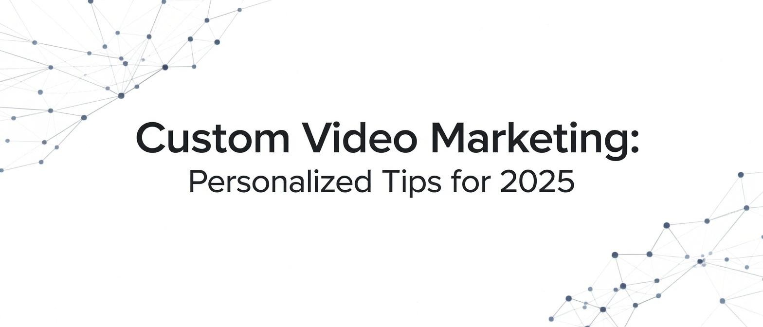 Custom Video Marketing: Personalized Tips for 2025