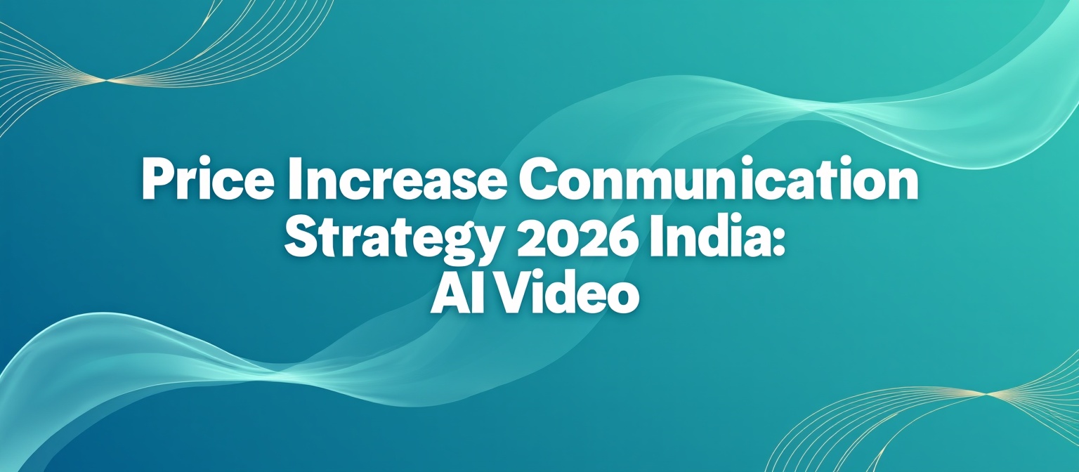 Price Increase Communication Strategy 2026 India: AI Video