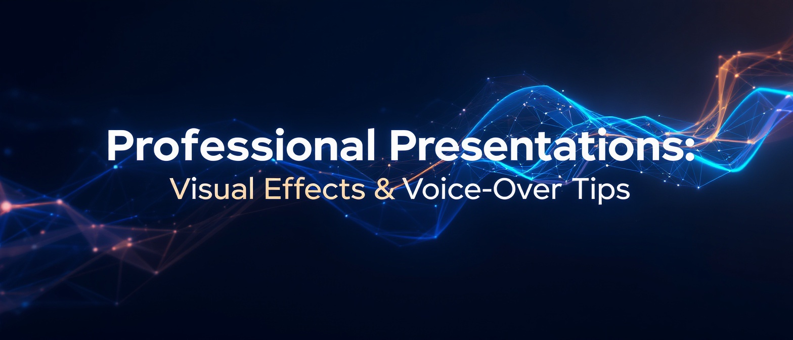 Professional Presentations: Visual Effects & Voice-Over Tips