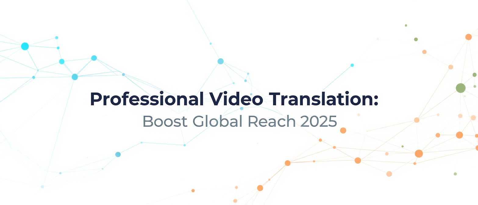 Professional Video Translation: Boost Global Reach 2025
