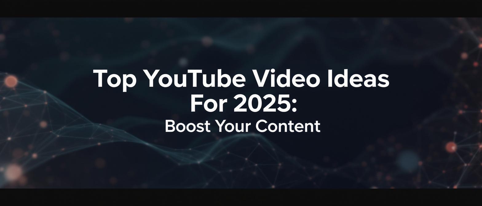 Top YouTube Video Ideas for 2025: Boost Your Content