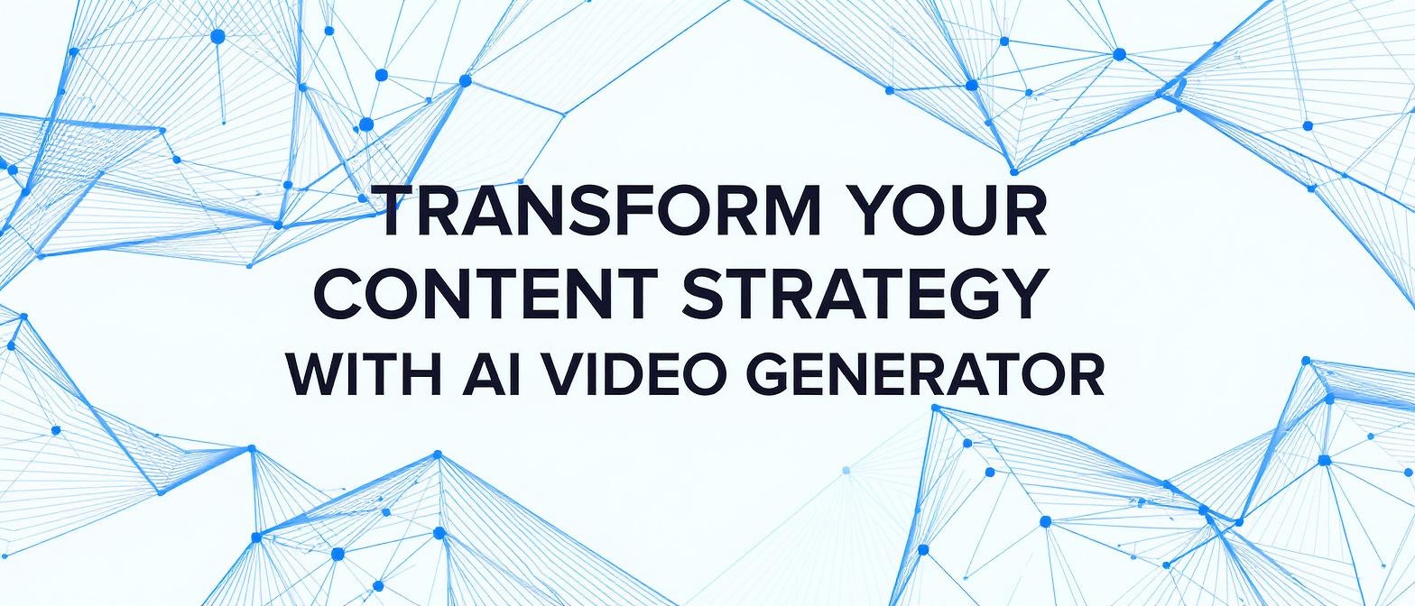 Transform Your Content Strategy with an AI Video Generator