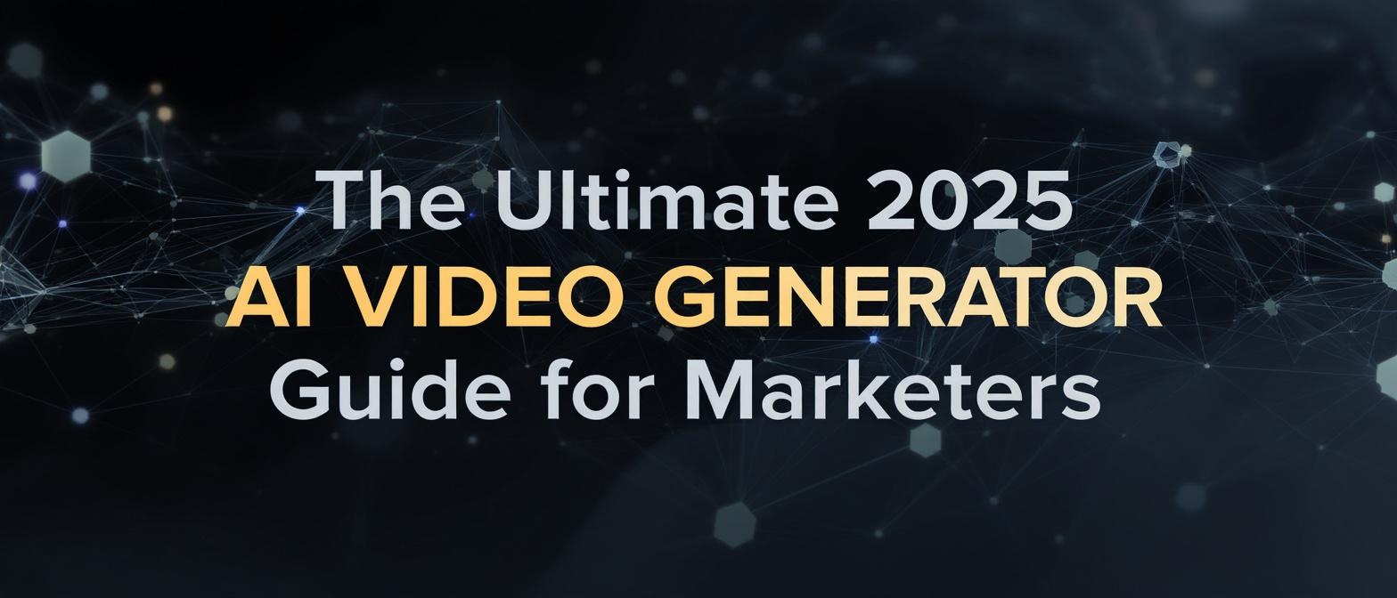 The Ultimate 2025 AI Video Generator Guide for Marketers