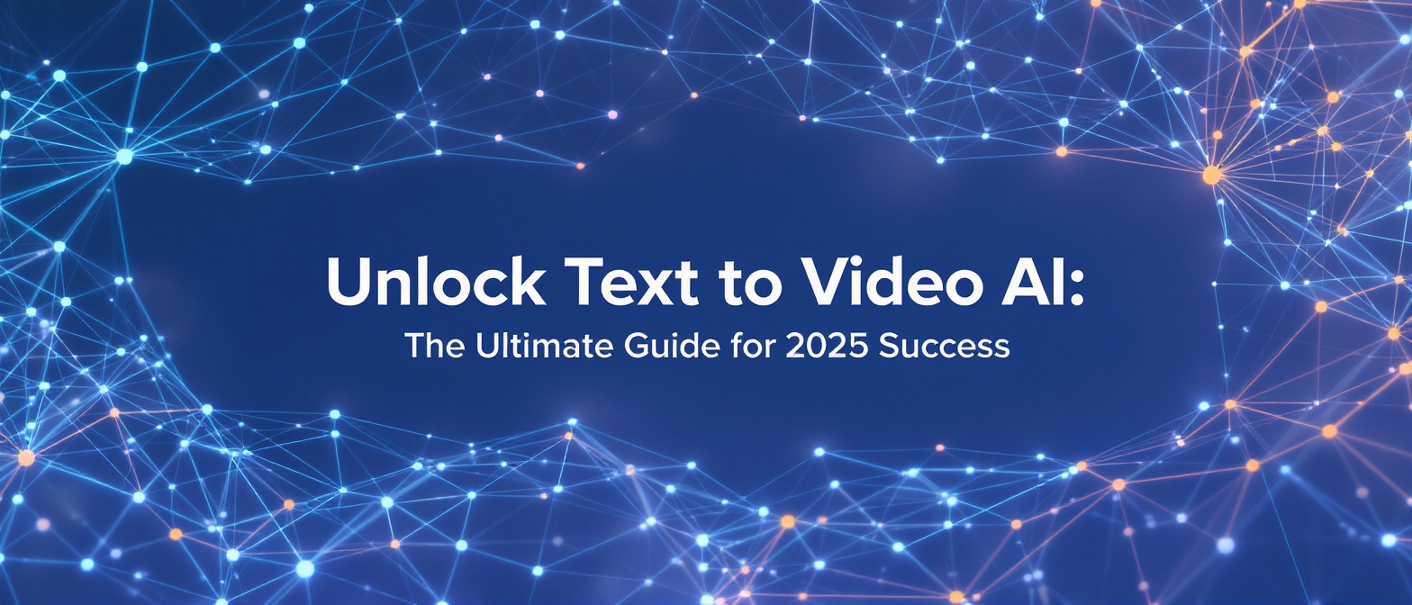 Unlock Text to Video AI: The Ultimate Guide for 2025 Success