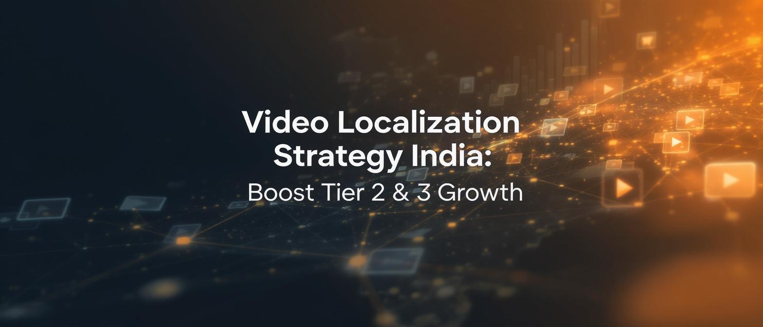 Video Localization Strategy India: Boost Tier 2 & 3 Growth