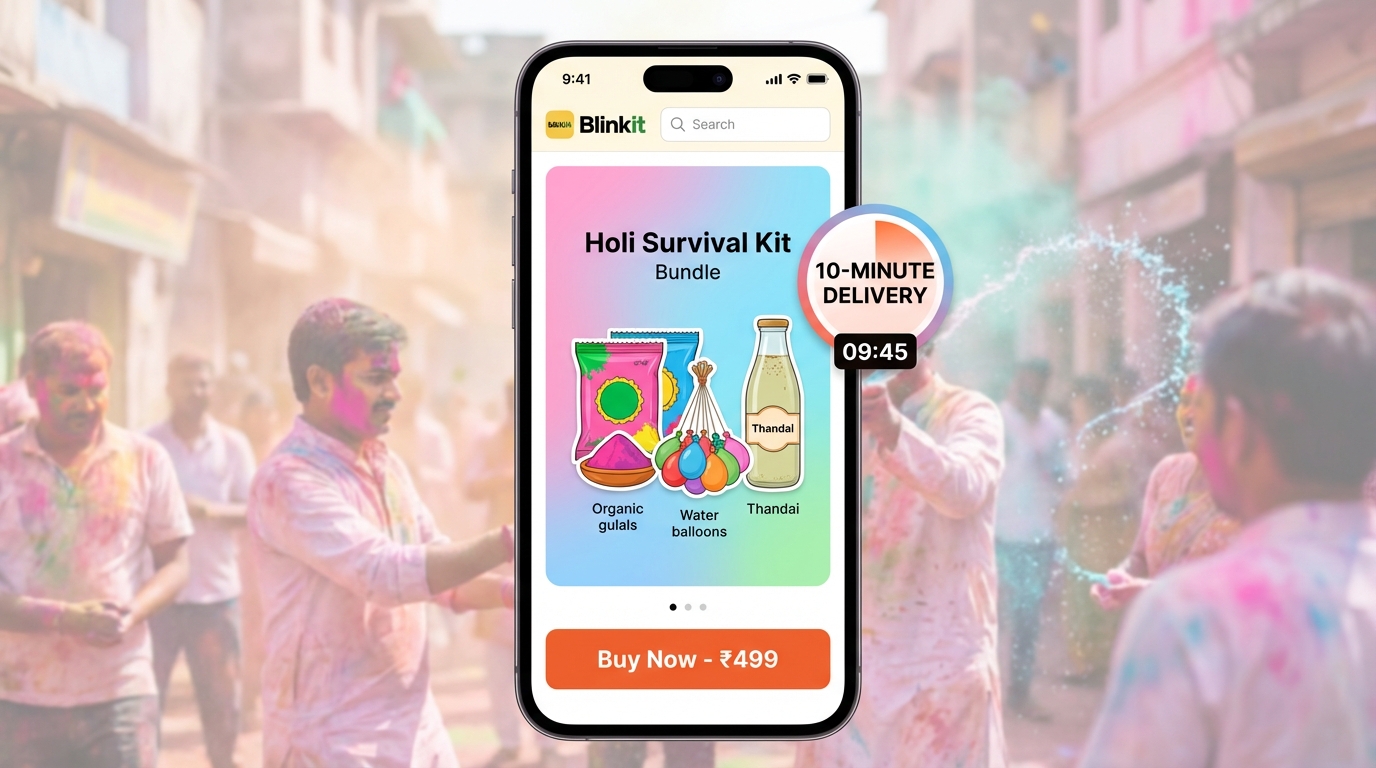 Hyperlocal Holi flash sale visualization