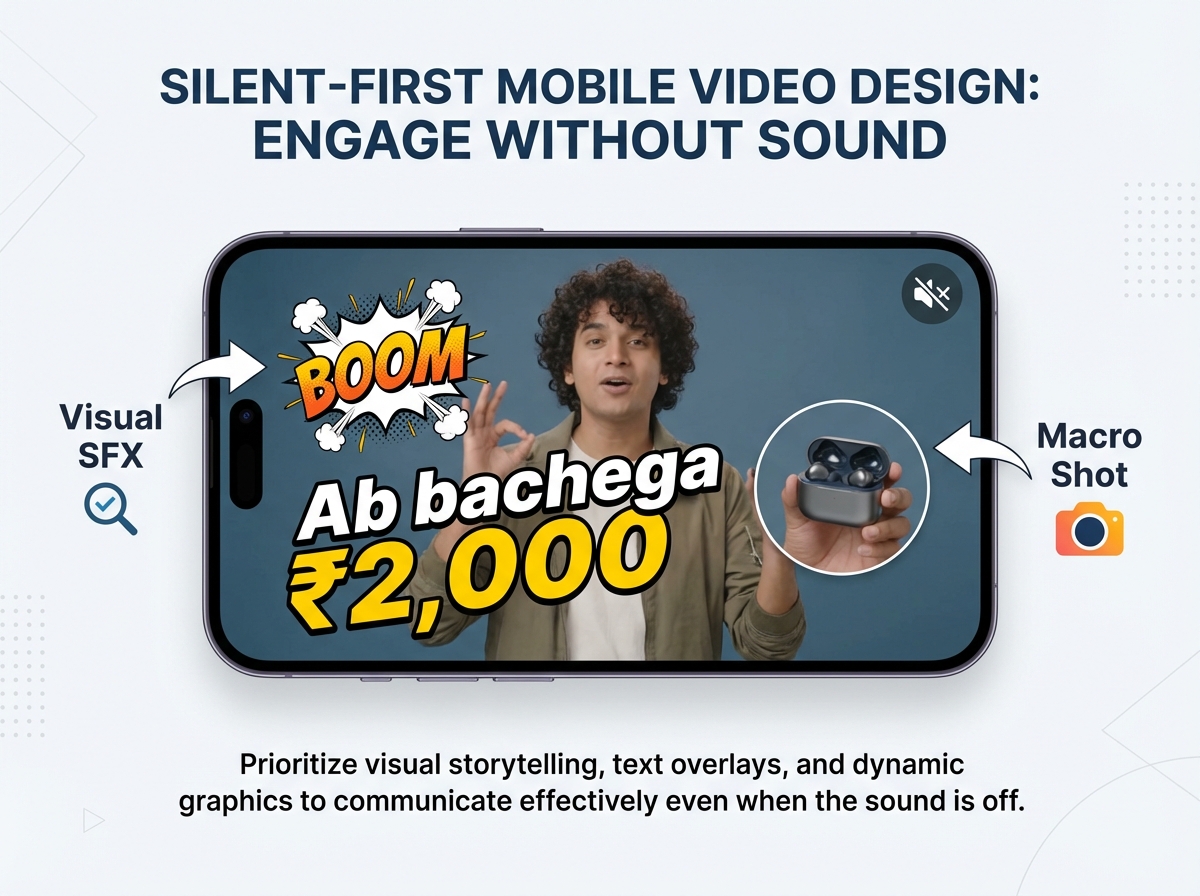 Silent-first video hook design example