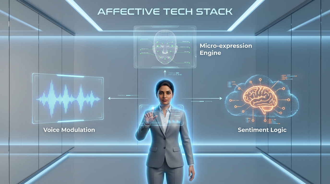 Emotion AI avatars and orchestration diagram