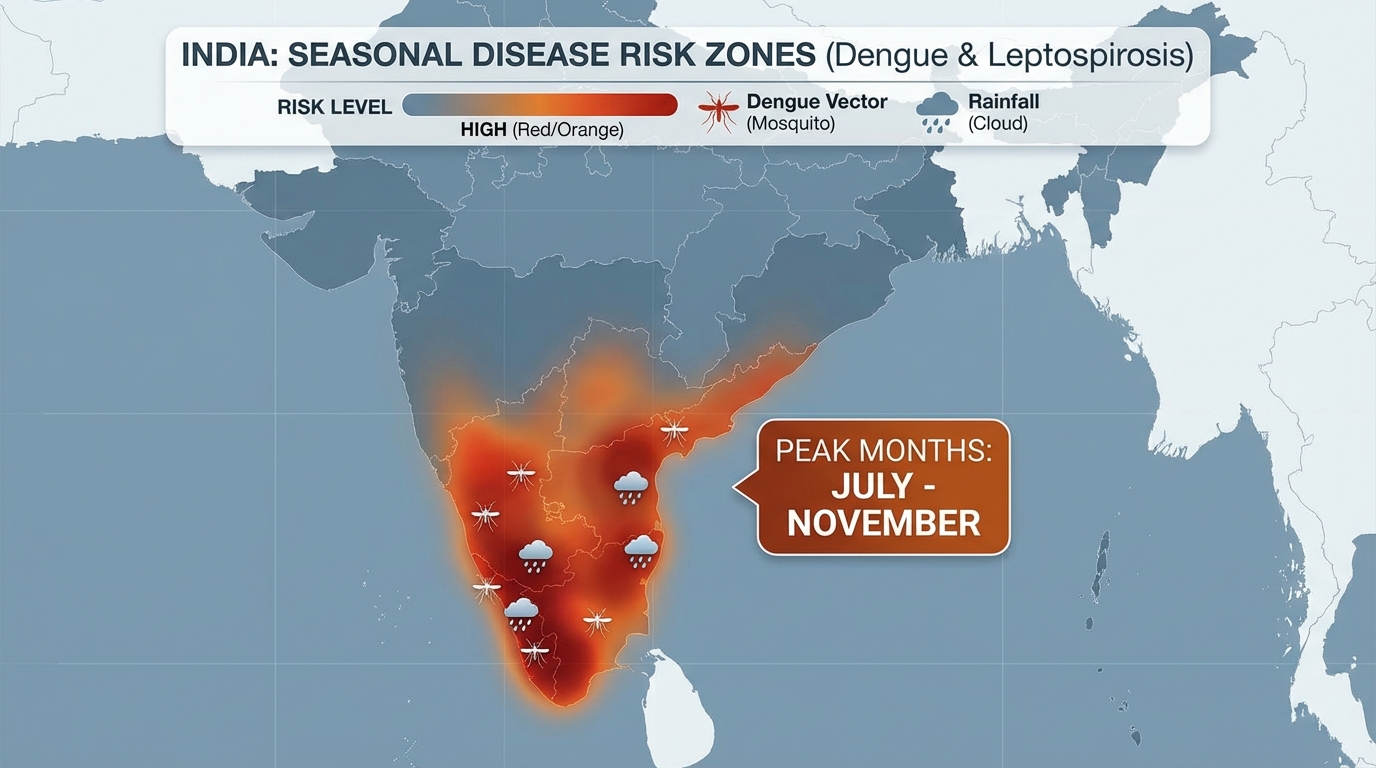 Diagram illustrating family health history AI personalization for monsoon wellness boxes