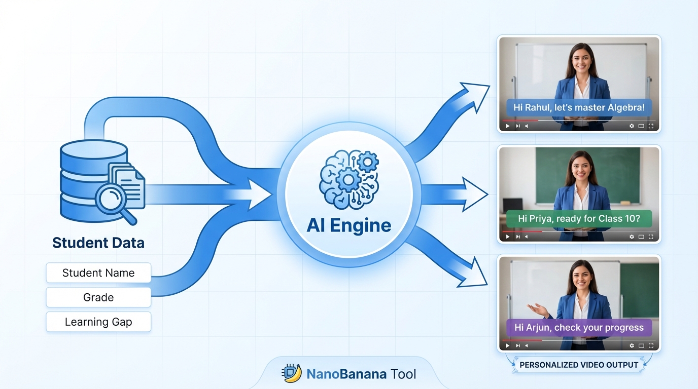 Personalized EdTech video campaign example for learner re-activation and upsell