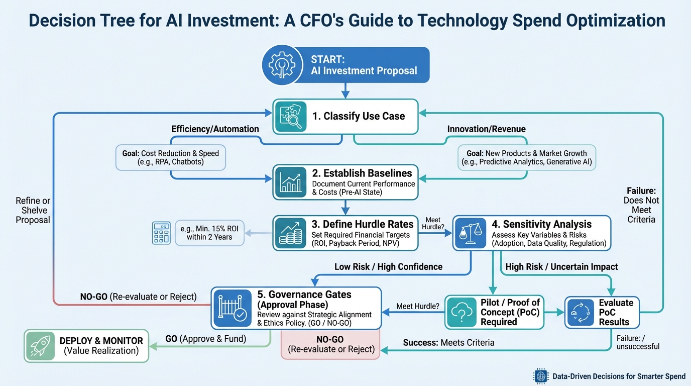 AI video ROI inputs and workflow illustration