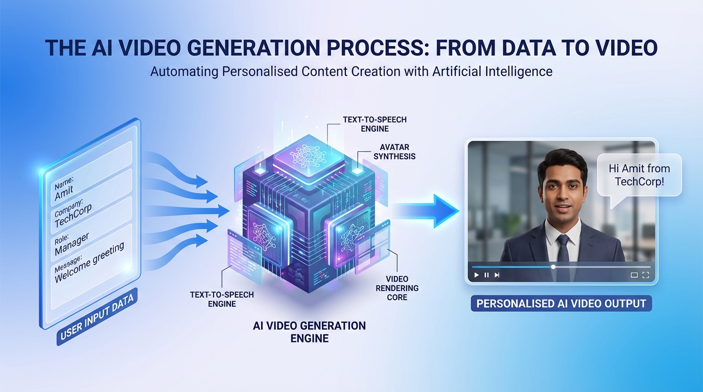 Visualization showing inbox saturation and declining cold email engagement in India