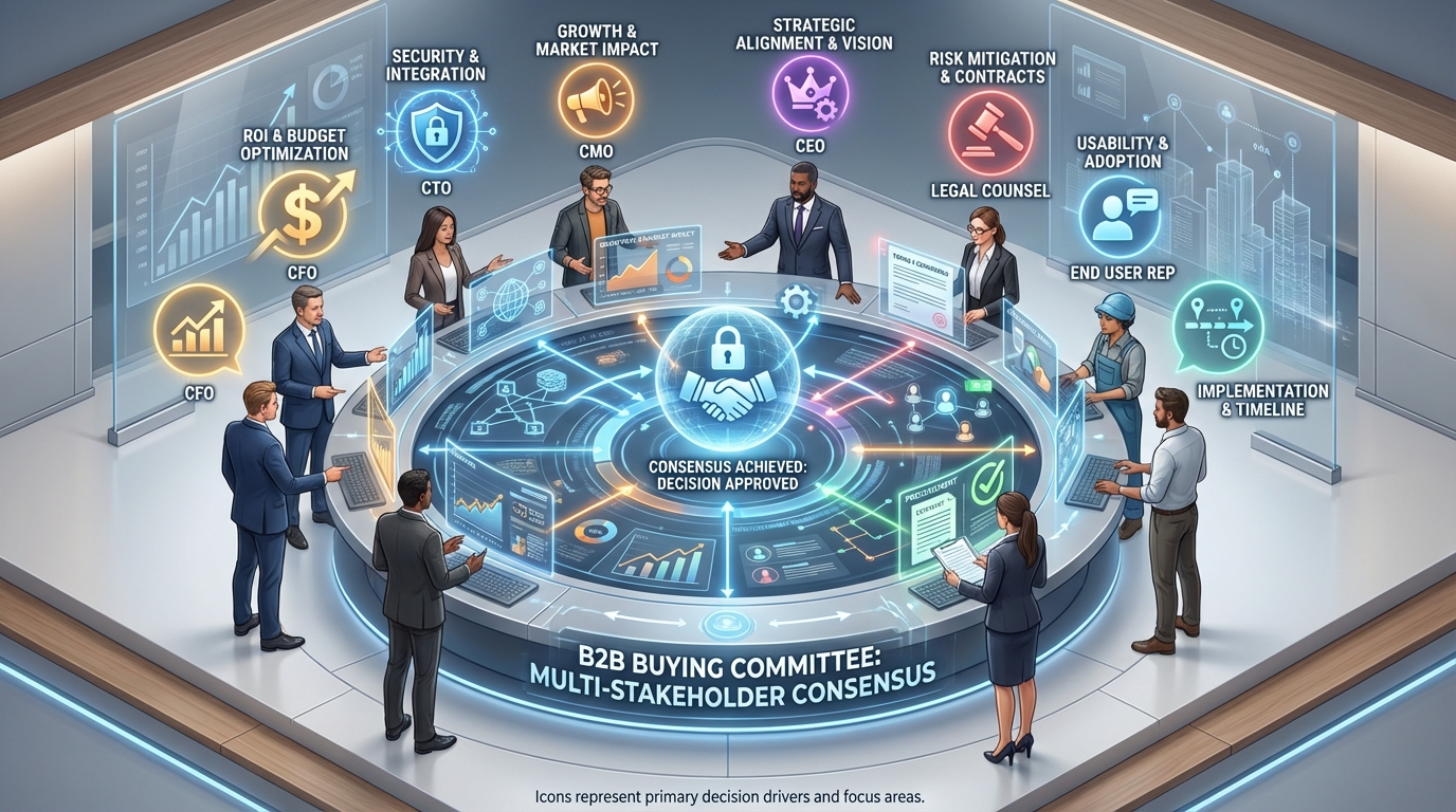 Decision-maker video mapping framework illustration