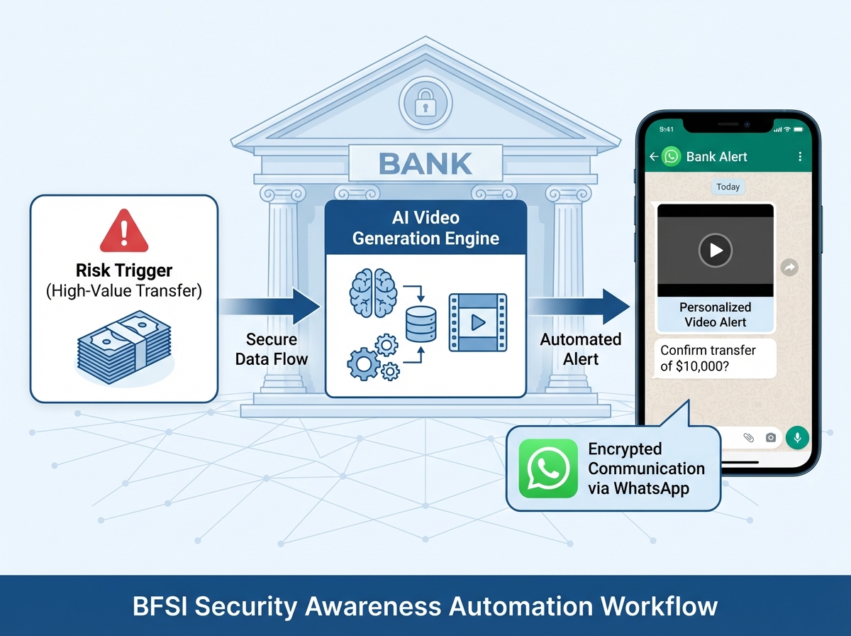 Automation pipeline for real-time security awareness videos