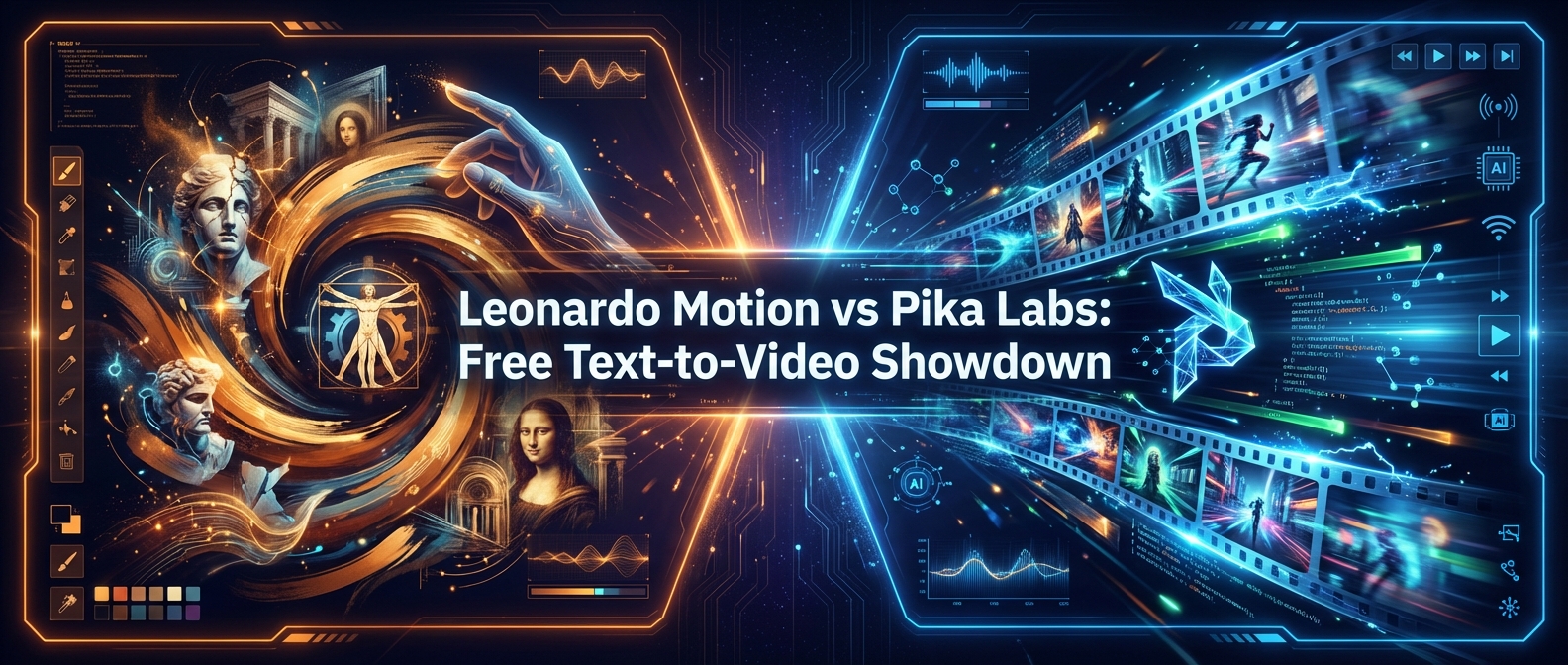 Leonardo Motion vs Pika Labs: Free Text-to-Video Showdown