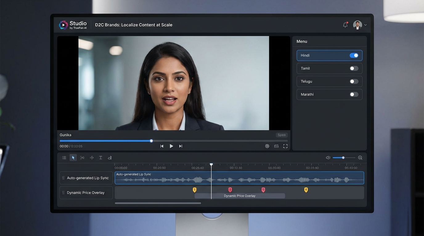 AI-powered shoppable video tooling stack diagram