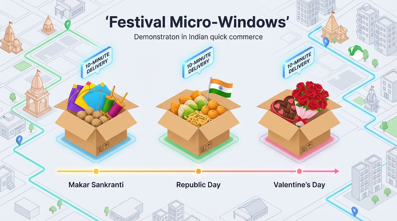 Quick commerce hyperlocal flash sale video example