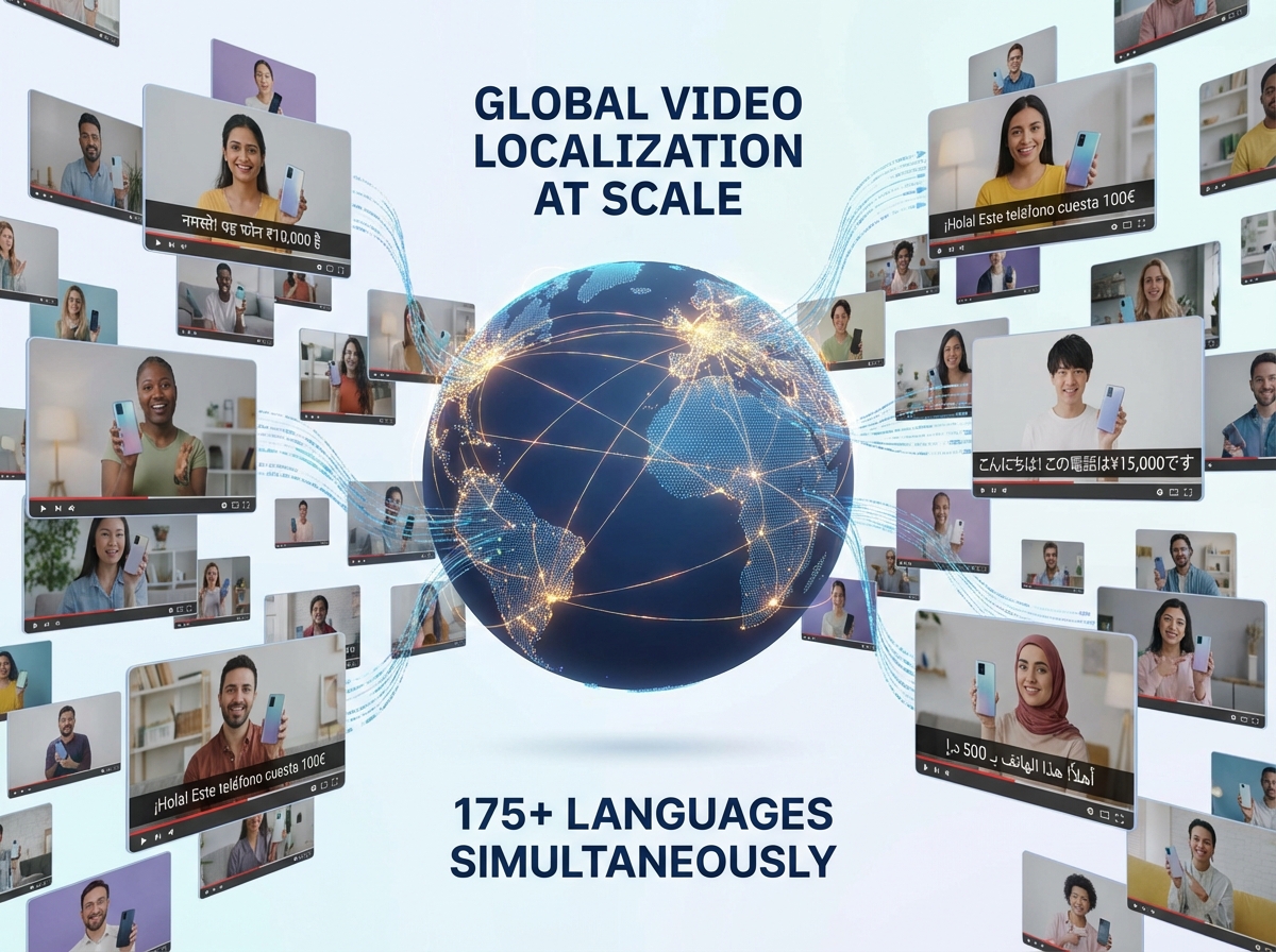 Dashboard view of automated video production pipeline and personalization settings