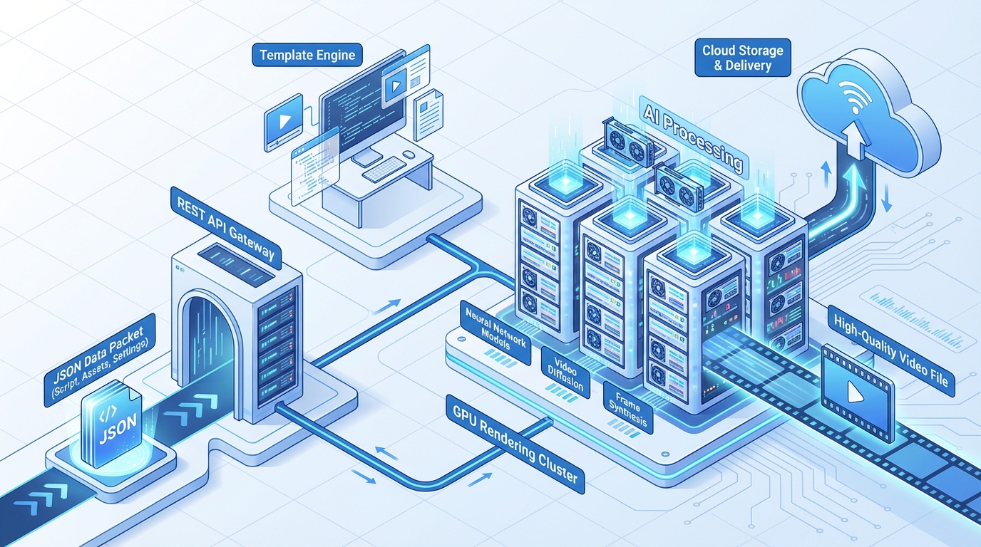 Enterprise AI video API architecture overview
