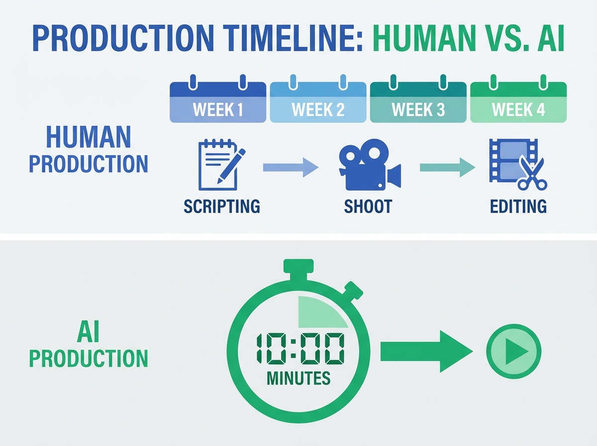 ROI calculator scenarios for SMB and enterprise AI video production in India
