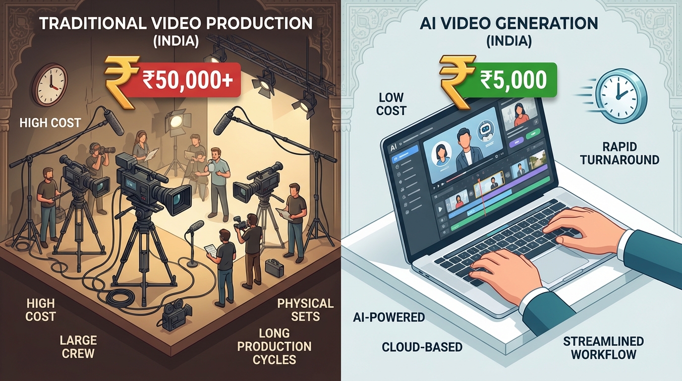 Evaluating AI video generator features for Indian online courses