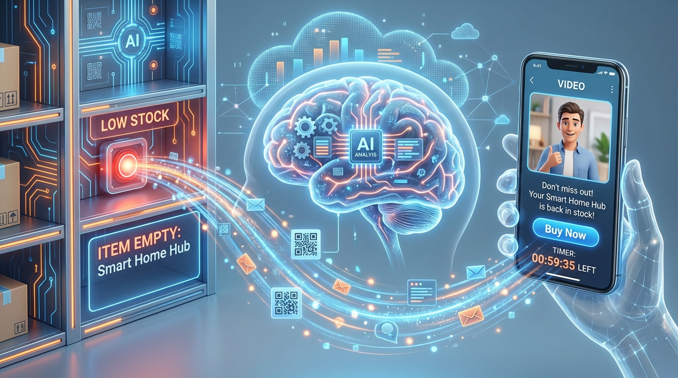 Visualization of predictive inventory marketing with real-time signals