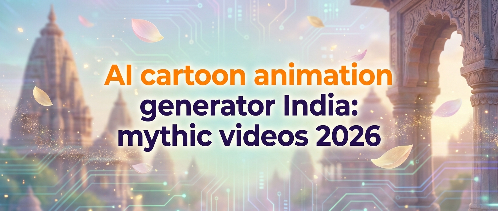 AI cartoon animation generator India: mythic videos 2026