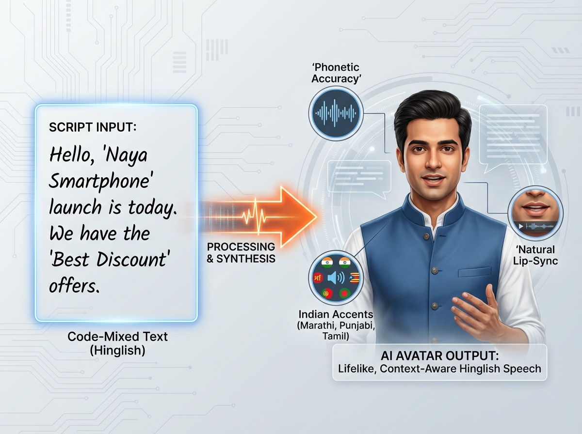 Workflow diagram for Bharat market video strategy across regional channels