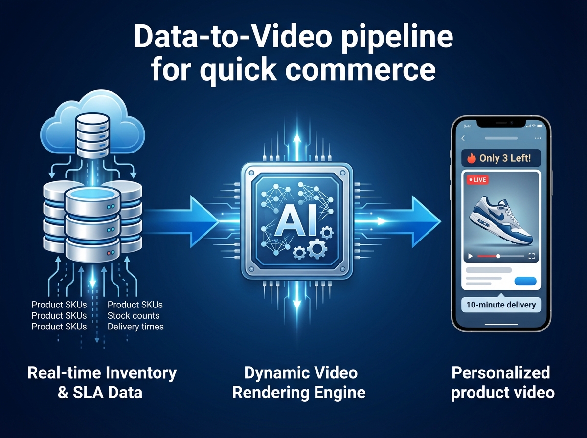Examples of platform-exclusive quick commerce video deals and placements