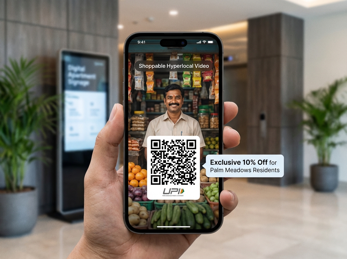 Hyperlocal community commerce visual dashboard