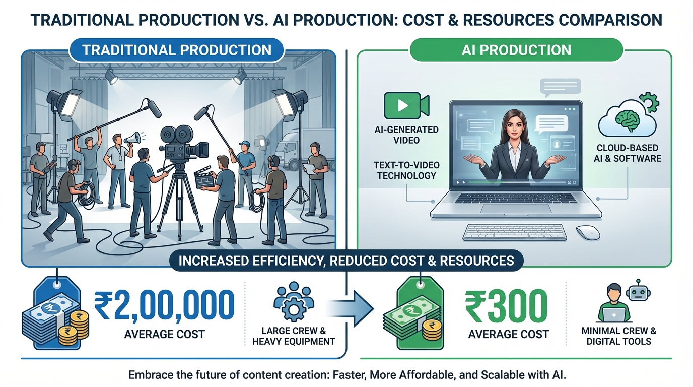 AI spokesperson avatars compared to hiring human actors in India