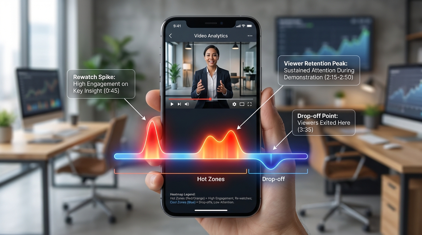 AI video analytics heatmap dashboard visualization