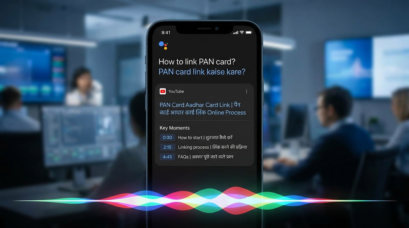 Voice search optimization best practices for YouTube India illustrated