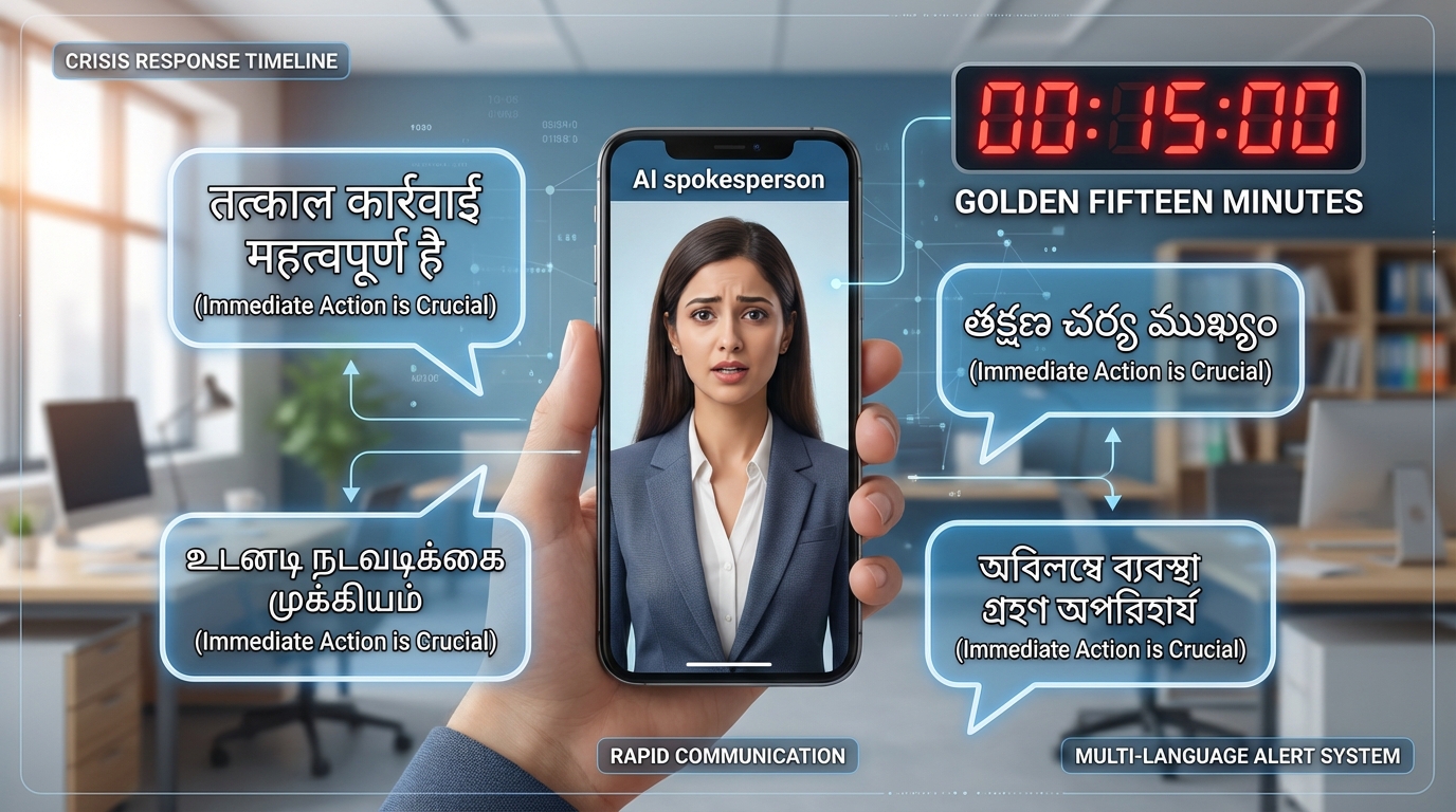 End-to-end crisis AI video workflow from script to broadcast