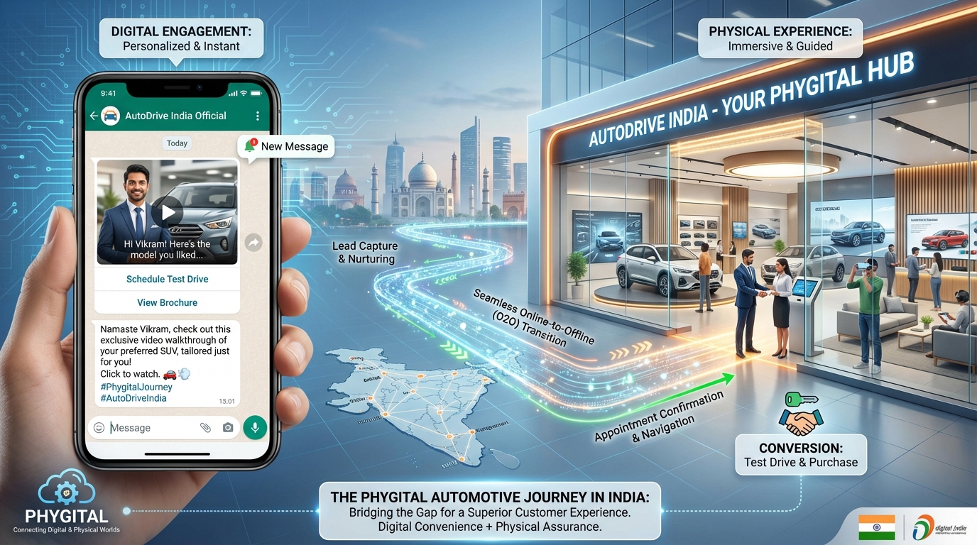 Example of a personalized automotive video campaign delivered via WhatsApp