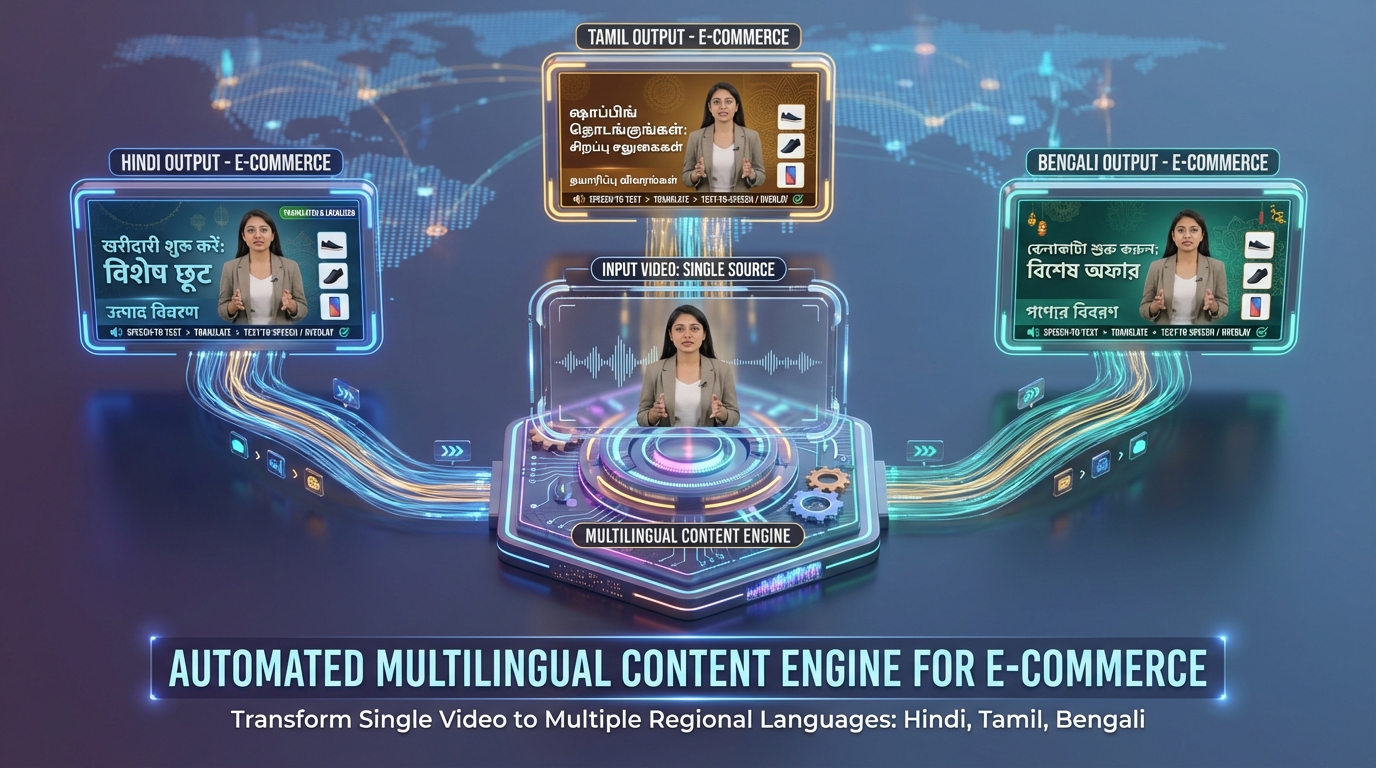 Example of regional code-mixing in AI shopping video UX
