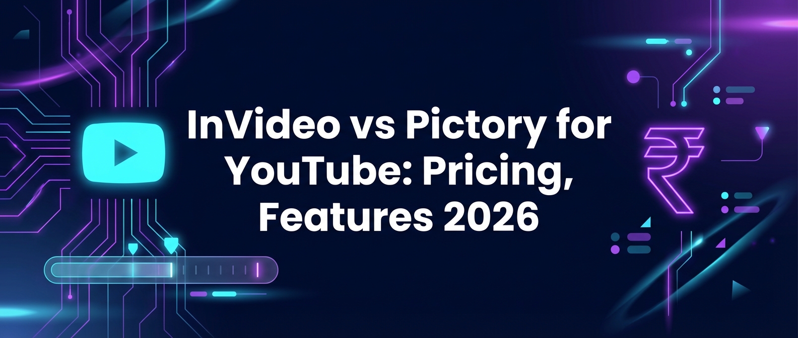 InVideo vs Pictory for YouTube: Pricing, Features 2026