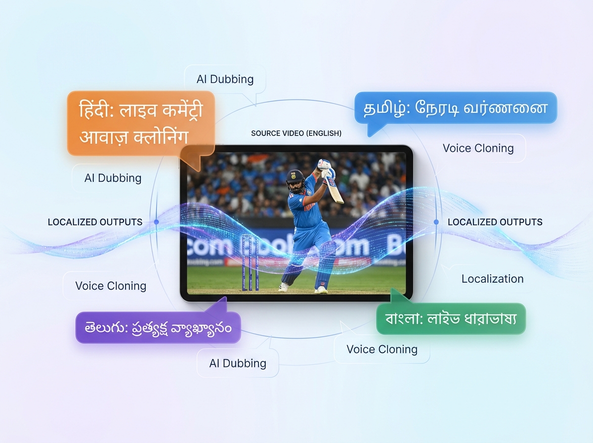 Automated sports video workflow diagram