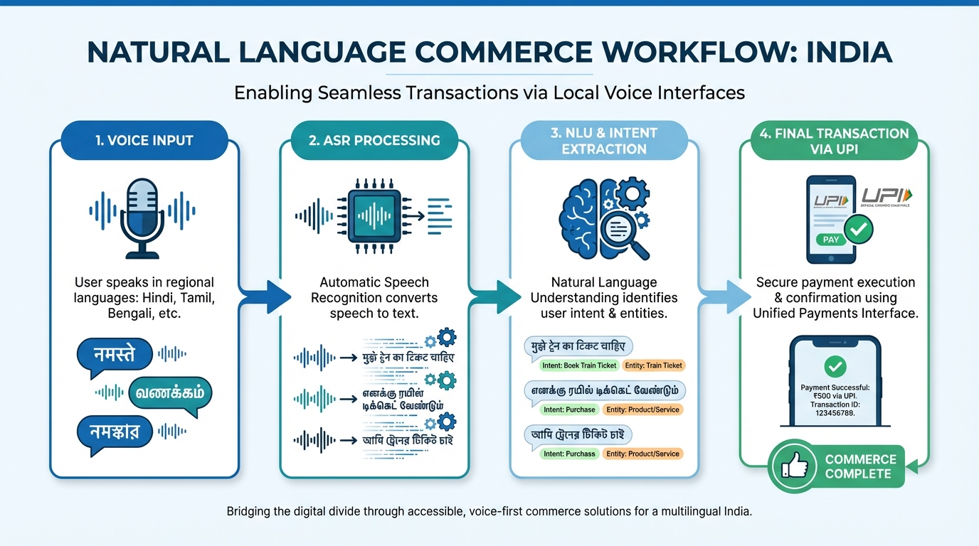 Conversational shopping AI architecture diagram