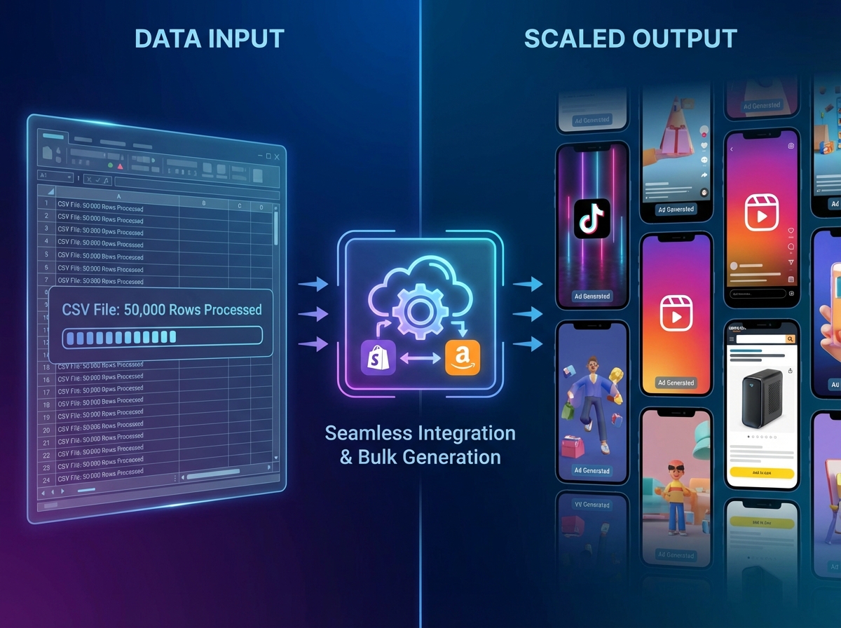 Automated video creation pipeline mapping URL metadata to video templates