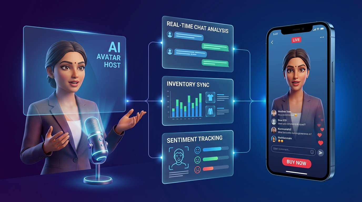Chart illustrating growth of video commerce engagement in India