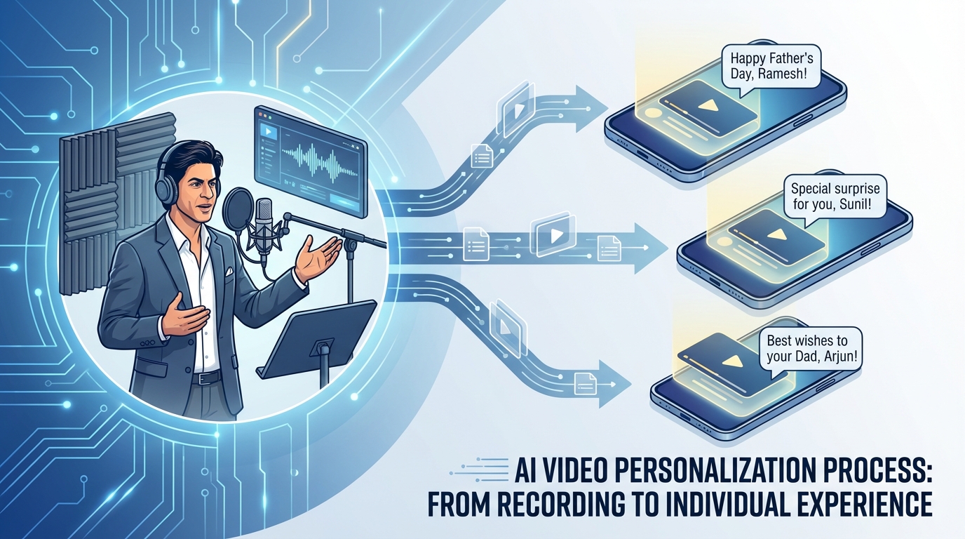 AI-personalized celebrity video example for Father's Day