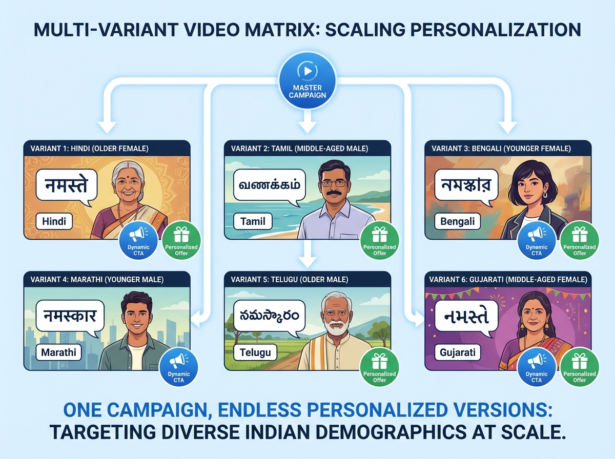 Automated video generation architecture overview with parallel GPU rendering